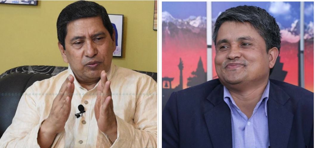 नारायणकाजी श्रेष्ठ र सूर्य थापा। फाइल तस्बिर।